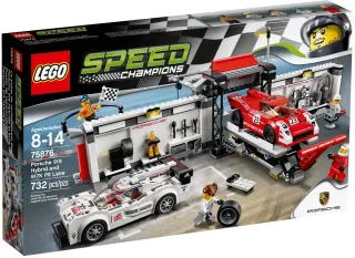 Lego Speed Champions 75876 Porsche 919 Hybrid a 917K ulička v boxech